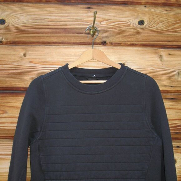 Lululemon Fleece Be True Crew  Pullover Sweatshirt Black - Picture 7 of 10